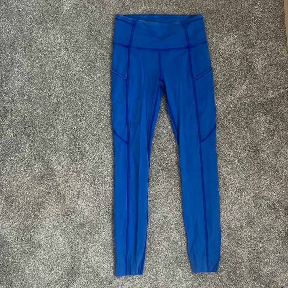 Blue acid wash lululemon leggings